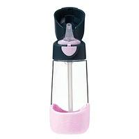 b.box - 15oz Tritan Straw Bottle: Modern Water Bottle with Flip Straw for Toddlers & Kids. Spill Proof, Leak Proof, BPA Free. Great for School/Daycare or Next Step after Sippy Cups