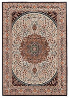 Tapis d'appoint Emerald Aerin noir & ivoire de 3 pi 3 po x 5 pi