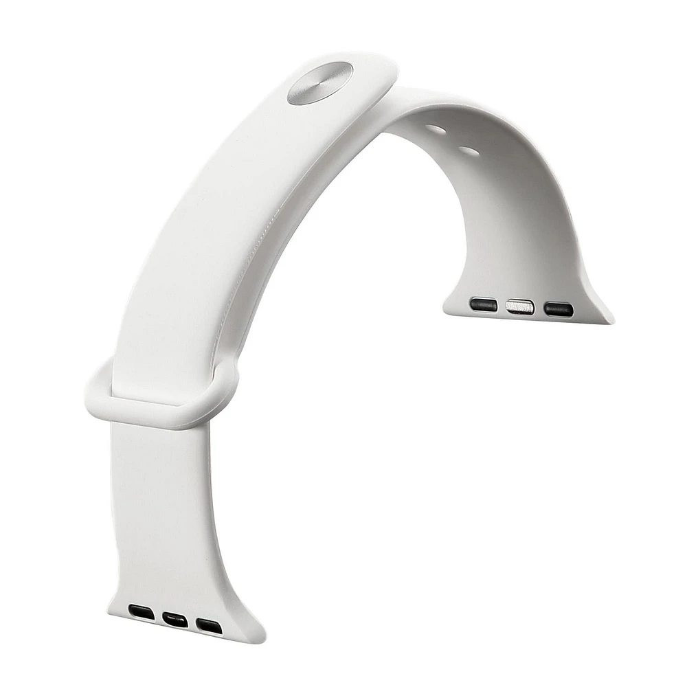 onn. Premium Silicone Band for 38-40-41 mm Apple Watch, Adjustable Fit