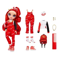 Rainbow High Jr High Ruby Anderson - poupée-mannequin ROUGE de 9 po (23 cm)