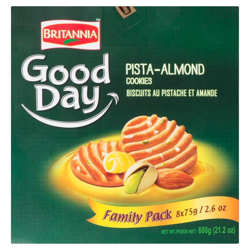 Britannia Goodday Pista Badam Pack familial Biscuits Pista Badam