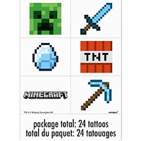 24 Minecraft Tatouages 6 modèles différents, 4 comptes chacun