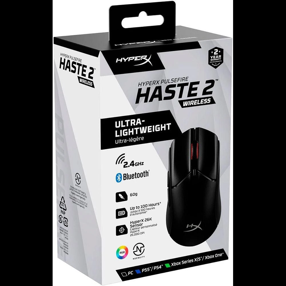 HyperX Pulsefire Haste 2 sans fil Gaming souris