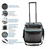 Glacière pliable à roulettes Ozark Trail 50 canettes, accès facile par le haut, qualité alimentaire, capacité 17,4 qt / 50 canettes. Glacière