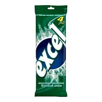Excel Chlorophyll Chewing Gum, Sugar Free, 12 Pellets, Pack of 4