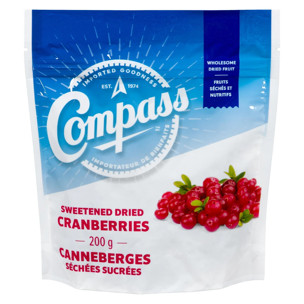 Compass Dried Cranberries, 200 g