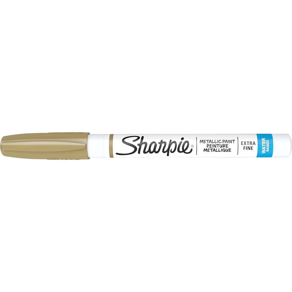 Sharpie Water-Based Paint Markers, Extra-Fine Point, Metallic Colours