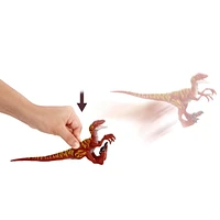 Jurassic World Savage Strike Velociraptor Jumping Dinosaur Action Figure