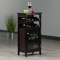Winsome Alta Wine Cabinet in Espresso Finish - 92119