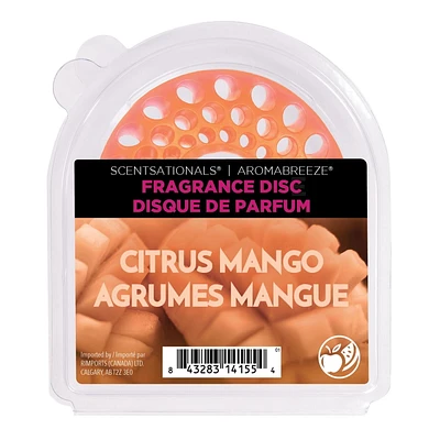 Disque de Parfum AromaBreeze ScentSationals - Agrumes mangue Disc de parfum