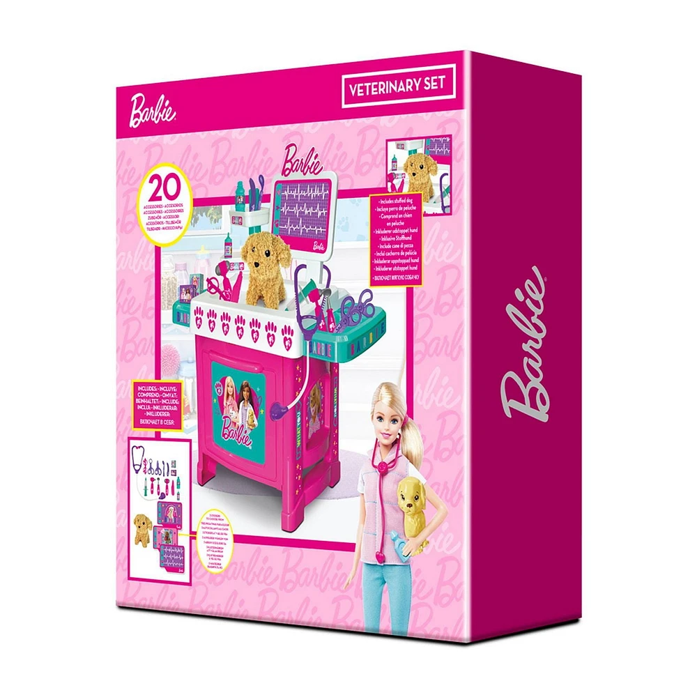 Barbie Veterinary set, Included  accessories & stuffed dog