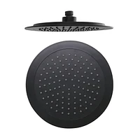 Ensemble de douche thermostatique d'akuaplus(MD) avec Déviateur 4 voies, 2 pommeaux de douche de 9.5 po ou simultanément avec arrêt, fini noir mat