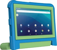 onn. Universal Protective Tablet Case for Most 7 - 8 in. Tablets - Blue/Green, 8 ft. Drop Protection