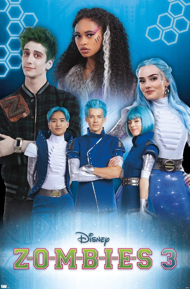 Disney Zombies 3 - Group Wall Poster with Pushpins