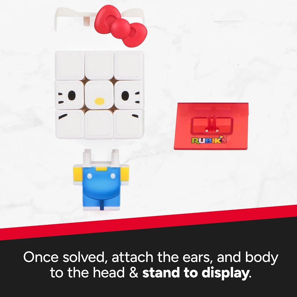 Rubik's Cube, Hello Kitty Cuber, résolution de problèmes difficiles, casse-tête à collectionner, jouet à manipuler Sanrio Hello Kitty, pour adultes et enfants à partir de 8 ans Rubik's Jeux de société