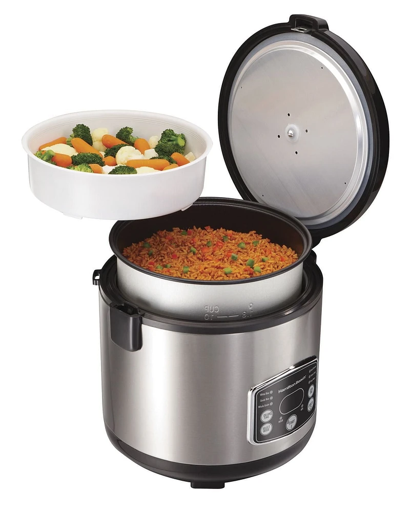 Cuiseur à riz et étuveur numérique en 1 Simplicity de Hamilton Beach de 14 tasses 37549C 14 tasses