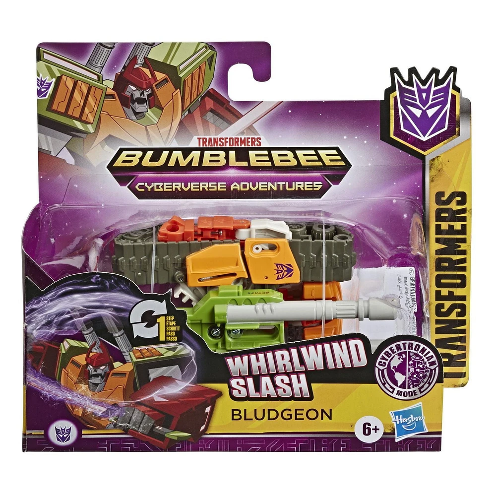 Transformers Bumblebee Cyberverse Adventures Action Attackers: 1-Step Bludgeon Action Figure