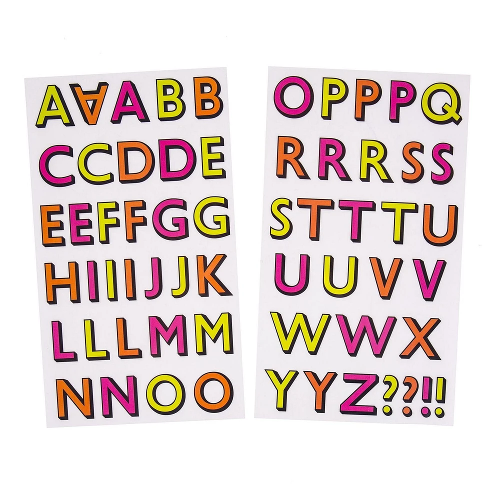 Create Out Loud 1.25 in. Neon Iron-On-Letters by Horizon Group USA
