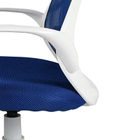 Homycasa Modern Office Chair - Ergonomic Fabric Swivel Task Chair with Adjustable Height Function Fabric Velvet Upholstery