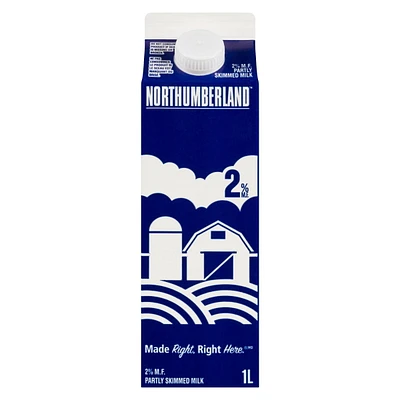 Northumberland Partly Skimmed 2% Milk, 1 L