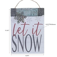 Cintre Mural En Bois Let It Snow