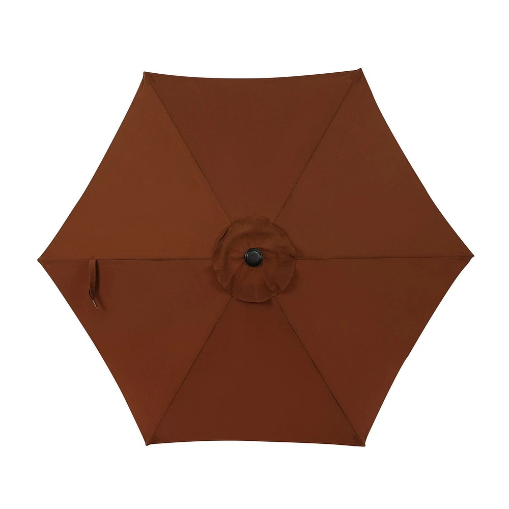 Parasol de marché hexagonal Bistro 7.5 pieds - Polyester