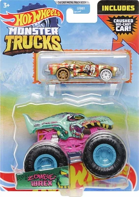 Hot Wheels Monster Truck 1:64 Zombie Wrex Vehicle