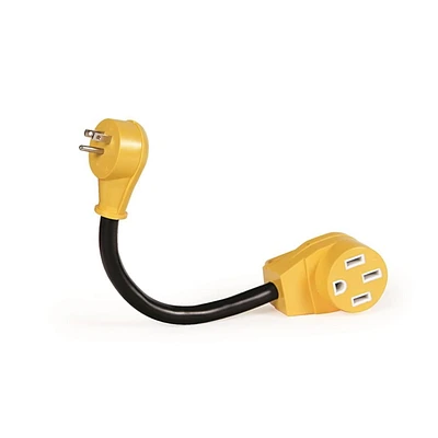 Adaptateur PowerGrip Camco Heavy Duty (15 A mâle/50 A femelle, 30,5 cm)
