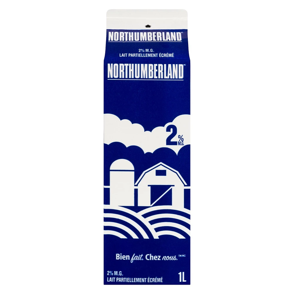 Northumberland Partly Skimmed 2% Milk, 1 L