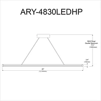 Dainolite ARY-4830LEDHP-MB Pendant