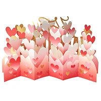 Hallmark Paper Wonder Jumbo 3D Pop-up Valentine's Day Card or Centerpiece (Happy Valentine's Day Hearts)