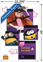 Illumination Despicable Me 4 - Heroes Beware Wall Poster