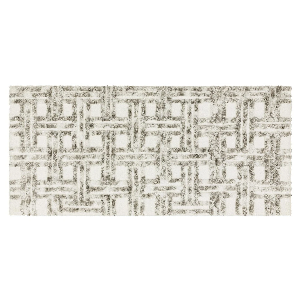 Hometrends Emissary Bath Rug, Grey, 20" x 45"