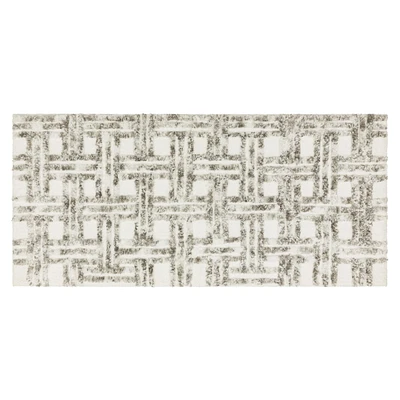 Hometrends Emissary Bath Rug, Grey, 20" x 45"