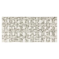 Hometrends Emissary Bath Rug, Grey, 20" x 45"
