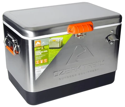 Glacière Ozark Trail 54 pintes Glacière en acier inoxydable avec décapsuleur 85 canettes, 51 L
