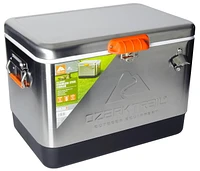 Glacière Ozark Trail 54 pintes Glacière en acier inoxydable avec décapsuleur 85 canettes, 51 L