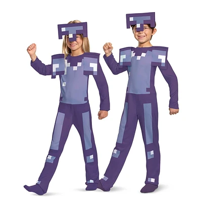 Costume d’armure de diamant enchanté Minecraft de l’enfant
