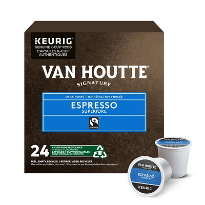 Van Houtte® Espresso Superiore Fair Trade Dark Roast Keurig® K-Cup® Pod, K-Cup® pods