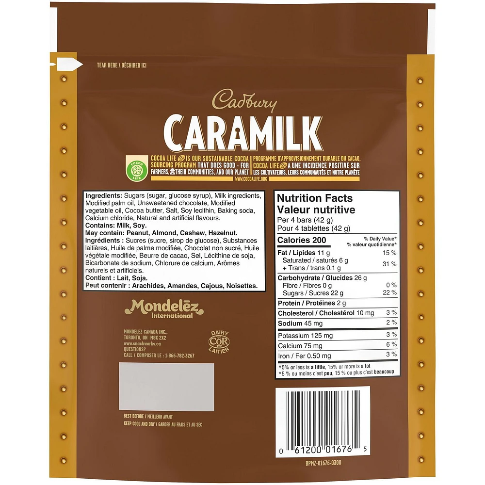 Caramilk Mini Chocolatey Candy Bars, 147 g