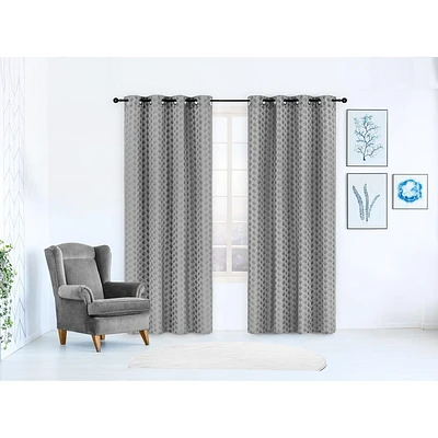 Safdie & Co. Rideau 84L Tissé Jacquard Brayden Gris