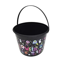 Halloween Black Halloween Trick or Treat Plastic Pail, Party Favors, Way to Celebrate