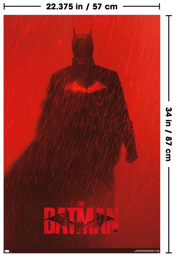 DC Comics Movie The Batman - Batman Teaser One Sheet Wall Poster, 22.375" x 34"