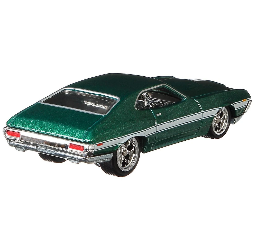 Véhicule ​Hot Wheels Fast & Furious Ford Gran Torino en métal moulé sous pression à l’échelle 1:64