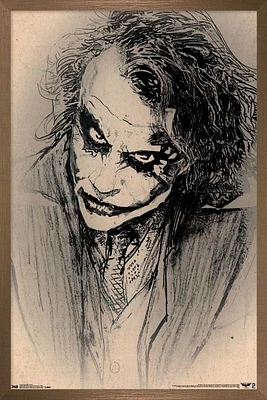 DC Comics Movie - The Dark Knight - The Joker - Sketch Wall Poster, 14.725" x 22.375"