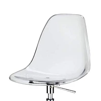 Heavenly Collection Acrylic Office Chair, Clear Office Chair, Acrylic Desk Chair, Acrylic Adjustable Chair, Adjustable Office Chair, Acrylic Swivel Chair, Clear Chair with Wheels, Office Chair