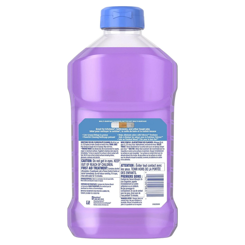 Mr. Clean Multi-Surface Cleaner with Febreze Freshness, Lavender Vanilla