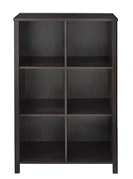 Rangement réglable à 6 cubes en noyer noir