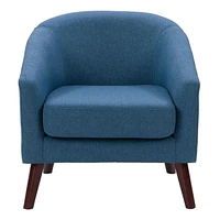 CorLiving Eliza Chaise de baignoire moderne rembourrée de 28 po de largeur avec pattes effilées