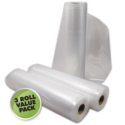 Rouleaux de sacs sous vide - 11 po x 18 pi de Weston (3 rouleaux)